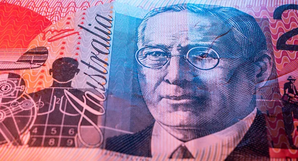 Schließung Der Australischen Dollarwährung Cash lizenzfreie Stockbilder