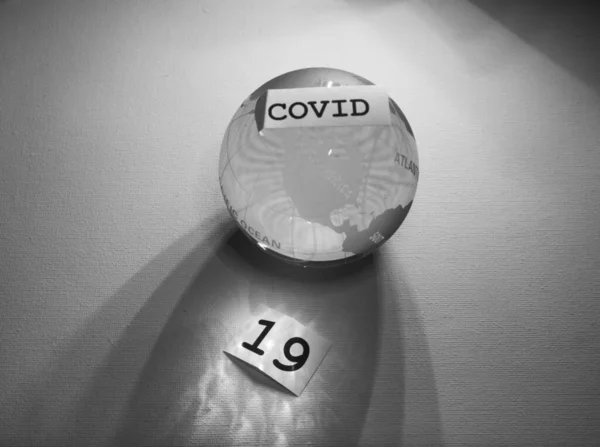 Global Covid Hot Och Varning — Stockfoto