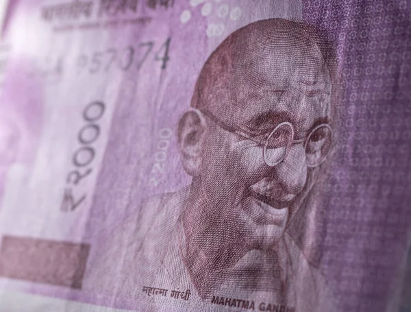 インド通貨のマクロクローズアップ — ストック写真