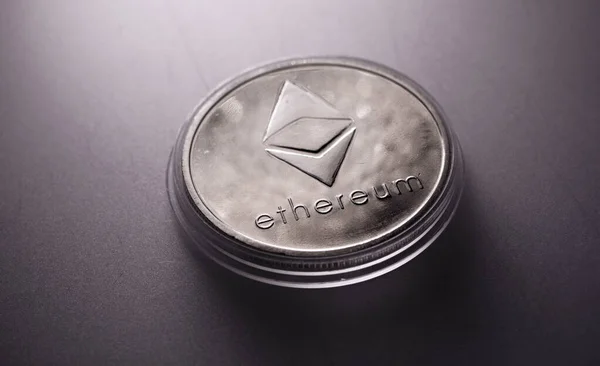 Close Ethereum Crypto Currency Royalty Free Stock Photos