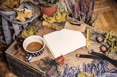 Nostaljik hygge sahne güz