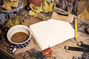 Nostaljik hygge sahne güz