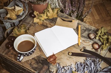 Nostaljik hygge sahne güz