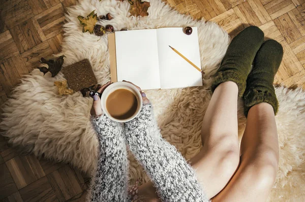 Nostaljik hygge sahne güz