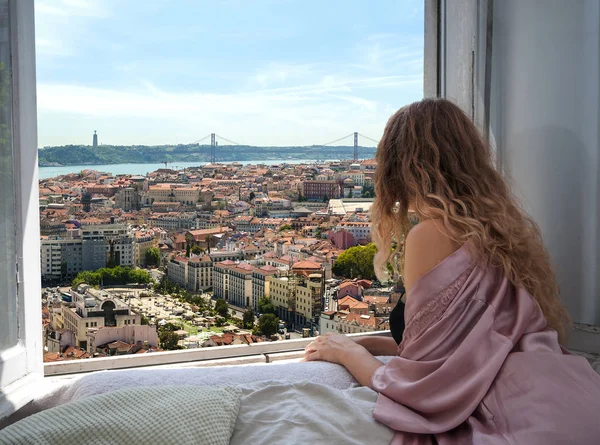 Portekiz otel penceresinden Beautiul görünümü