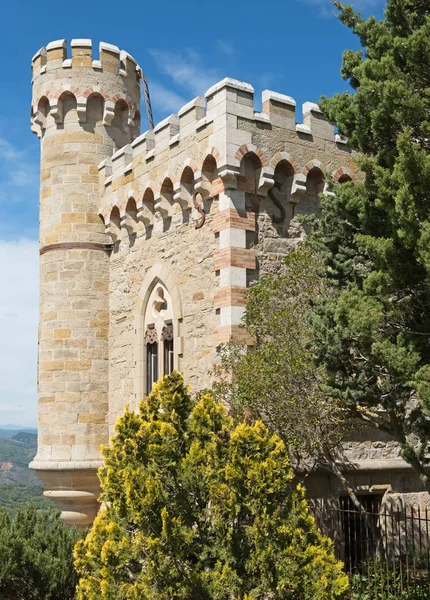 Magdala tower, rennes le chateau city — Stock fotografie