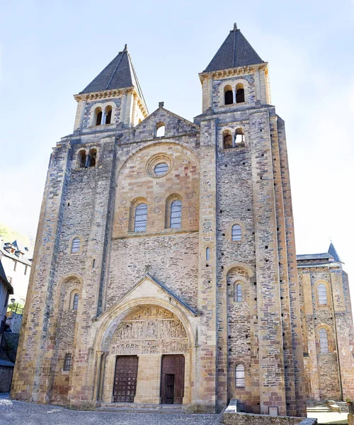 Abbey kyrkan av Saint Foy, Conques — Stockfoto