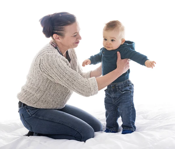 Baby and mother — Stock Photo, Image