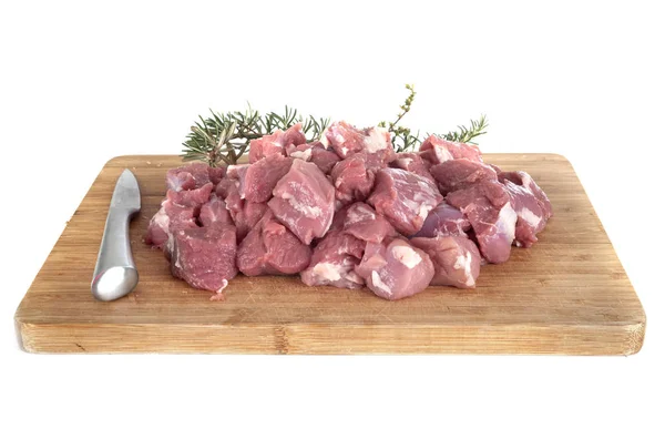 Lamb saute in studio — Stock Photo, Image