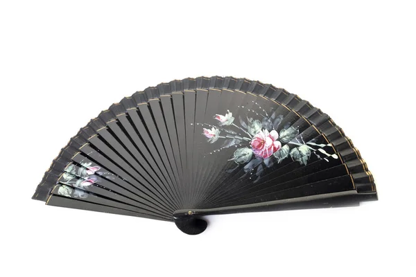 Decorative Fan Front White Background Royalty Free Stock Photos