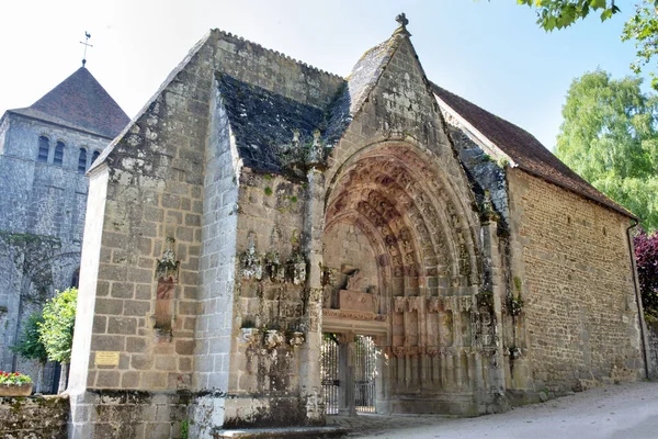 Iglesia Moutier Ahun Creuse Limousin Francia —  Fotos de Stock