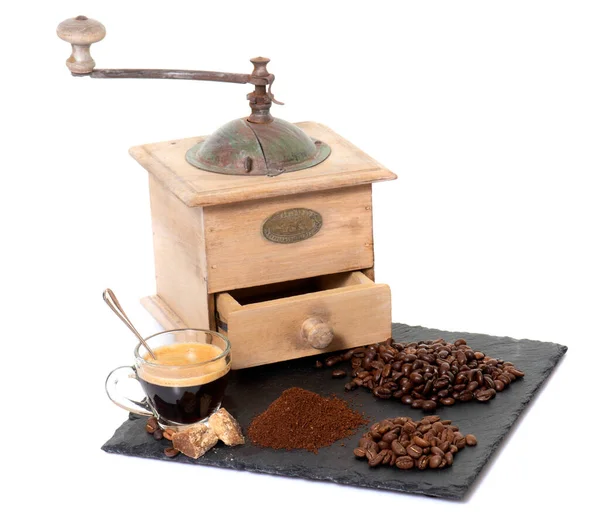 Coffee Grinder Front White Background — Stock Photo, Image
