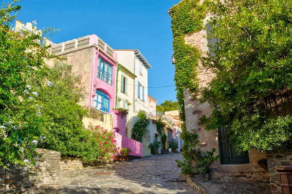 Fachadas Collioure Francia —  Fotos de Stock