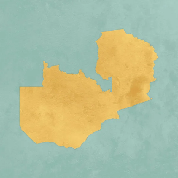 Texturált Zambia Térkép — Stock Fotó