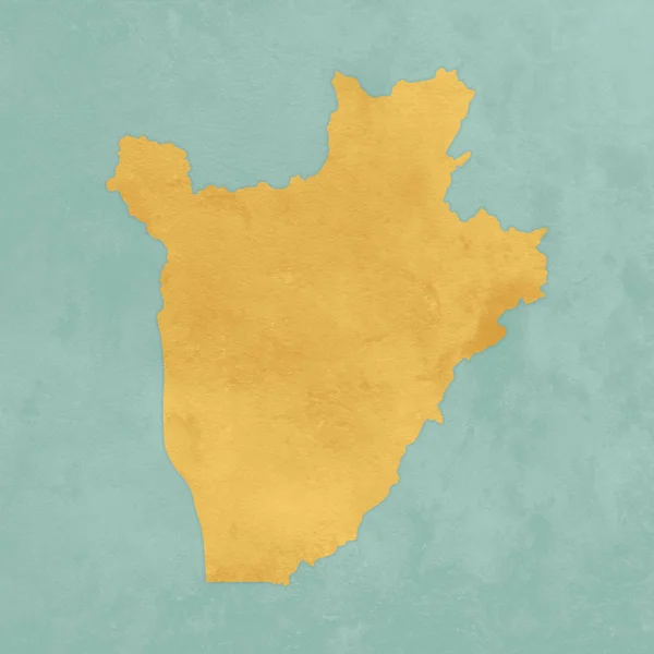 Illustration Einer Strukturierten Karte Von Burundi — Stockfoto
