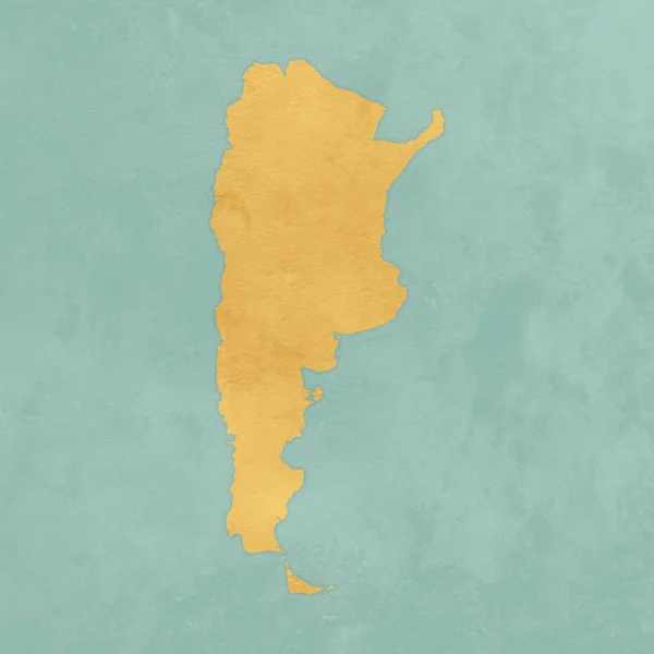 Textúrájú Argentína Térkép — Stock Fotó