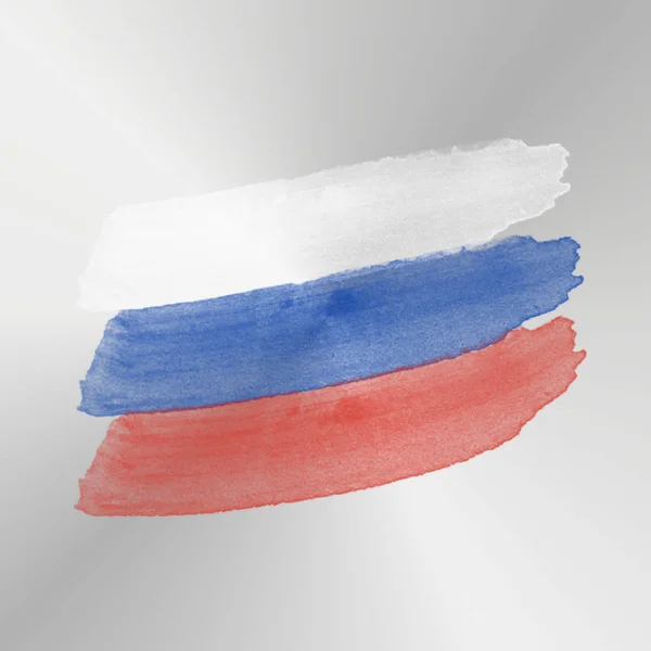Rusian flagga måleri — Stockfoto