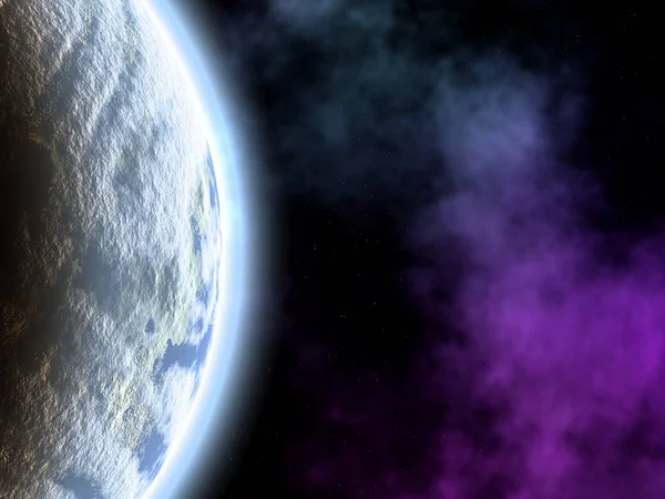 Внеземная планета — стоковое фото