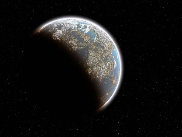 Planeta semelhante à terra — Fotografia de Stock