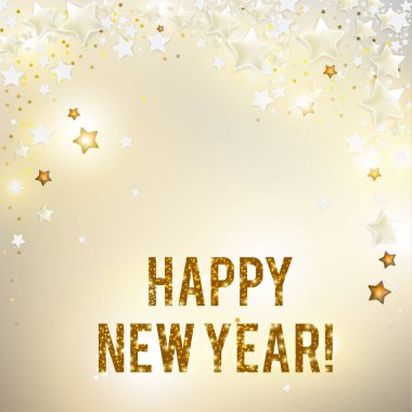Yeni yıl tebrik kartı.