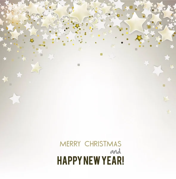 Το νέο έτος και chistmas ευχετήρια κάρτα — Διανυσματικό Αρχείο