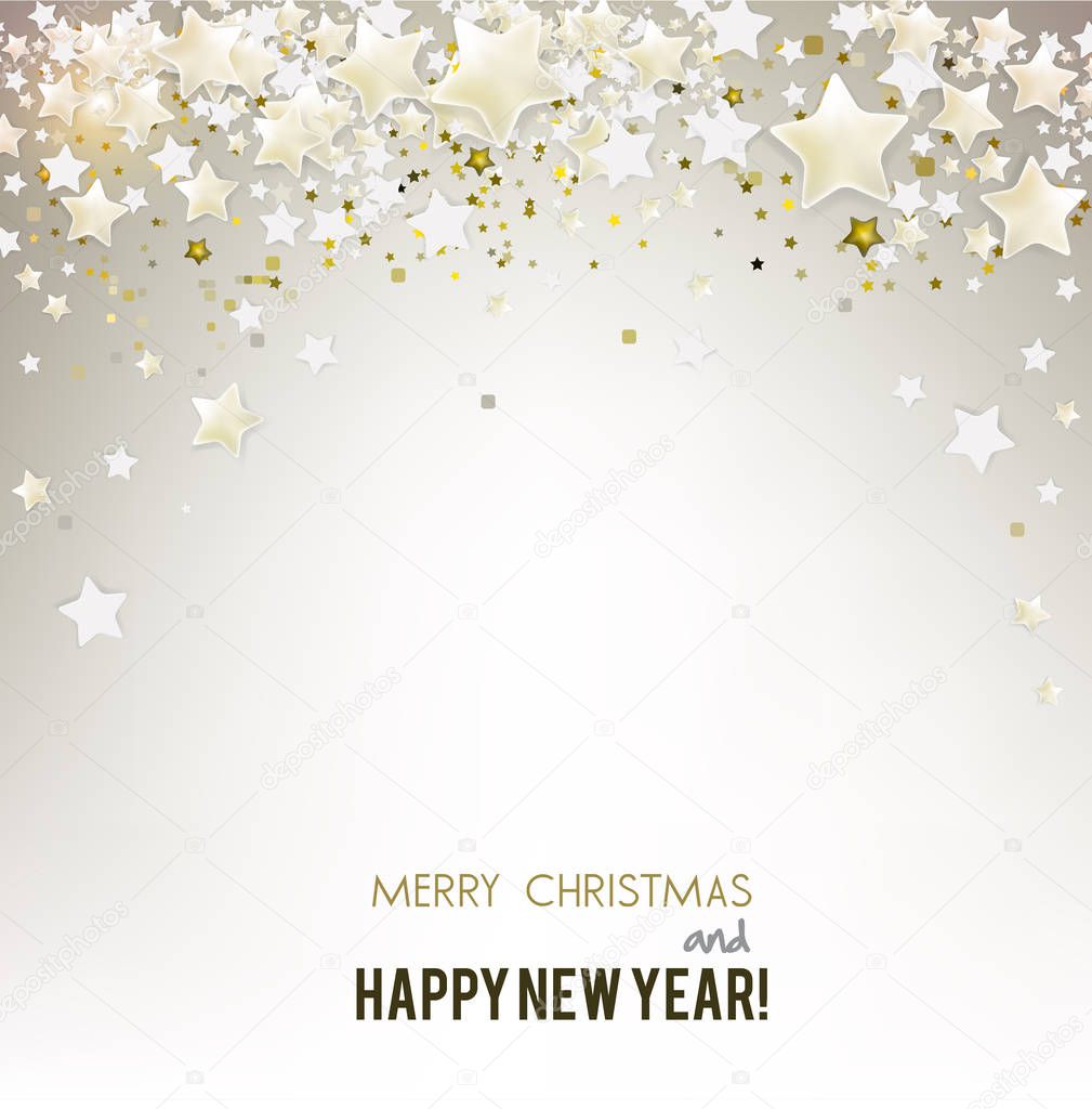 New year and chistmas greeting card