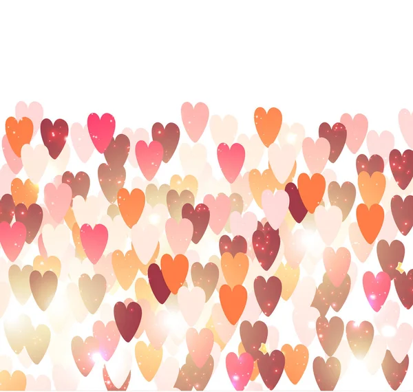 Elegant background with hearts. — Stock Vector