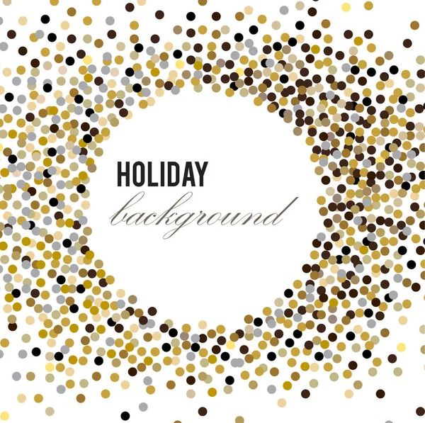 Holiday Bakgrund Med Gyllene Glittrar Och Gnistrar — Stock vektor