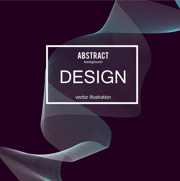 Brochure Design avec vagues — Image vectorielle