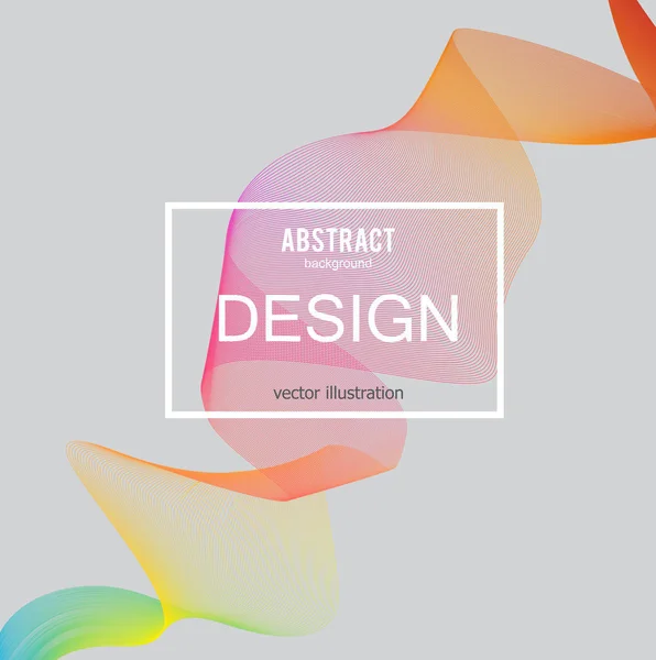 Brochure Design avec vagues — Image vectorielle
