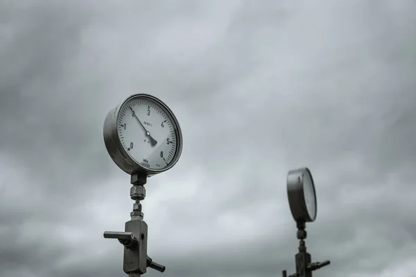 Manómetro Wellhead — Foto de Stock