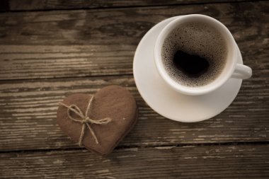 Kahve bisküvi kurabiye ile