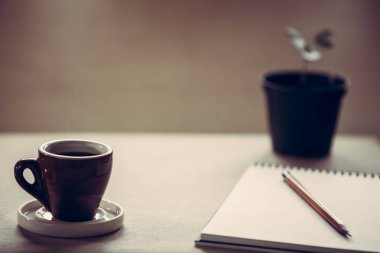  Bir fincan kahve. Kahve molası, Kahvaltı.