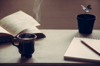  Bir fincan kahve. Kahve molası, Kahvaltı.