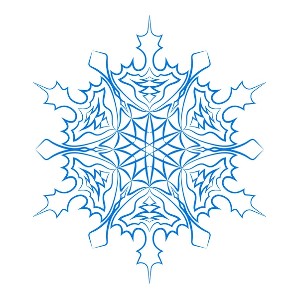 vector set of white snowflakes isolated on blue background. abstract  snowflake drawing collection for christmas and winter illustrations Stock  Vector Image & Art - Alamy