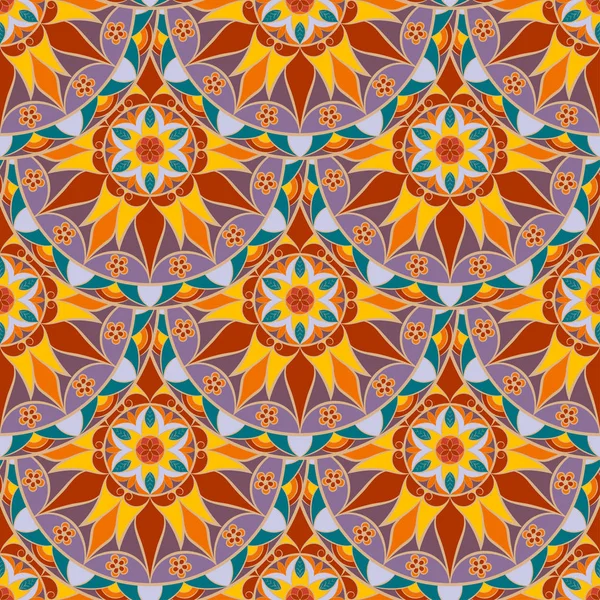 Seamless Floral Mandala Pattern