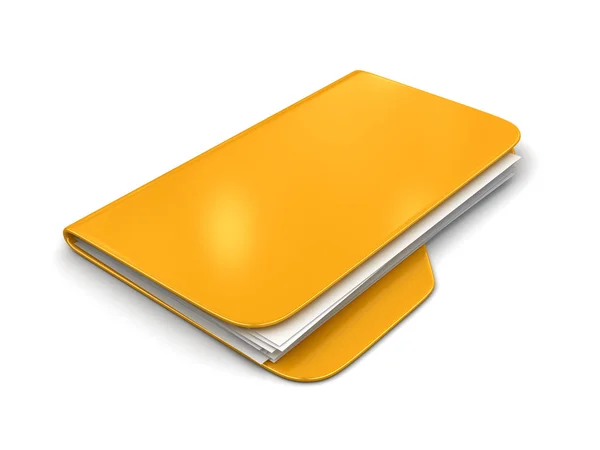 Folder and files. Image with clipping path — Stock Photo, Image