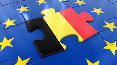 Belçika bayrağı Jigsaw AB bir parçası olarak 