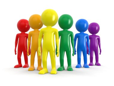 İnsan karakteri. Görüntü kırpma yolu ile.