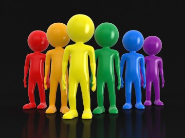 İnsan karakteri. Görüntü kırpma yolu ile.