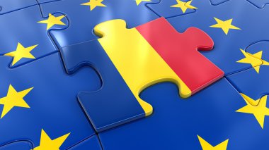 Romanya bayrağı Jigsaw AB bir parçası olarak 