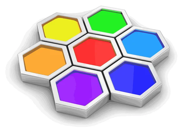 Vektorbild. Farbpalette. Bild mit Ausschnittspfad — Stockvektor