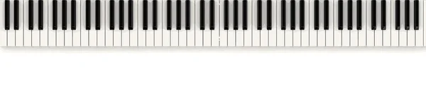 Vector image. Digital piano keyboard. Image with clipping path — Stock Vector