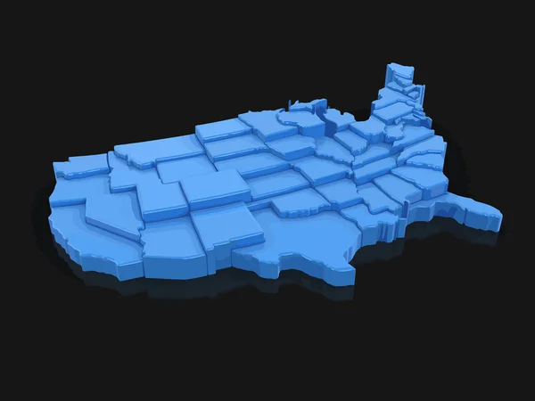 ベクター画像。米国の地図。クリッピング パスとイメージ. — ストックベクタ