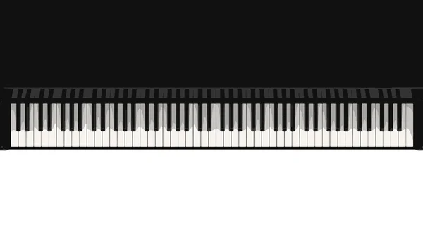 Vector image. Digital piano keyboard. Image with clipping path — Stock Vector