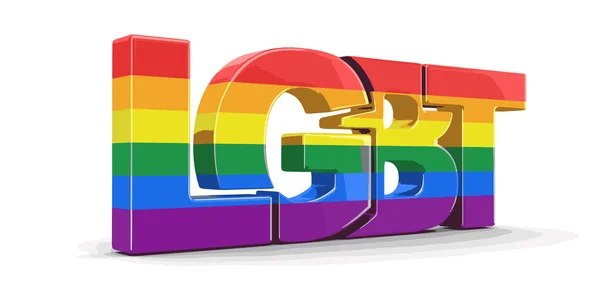 ベクター画像。単語 Lgbt 画像クリッピング パスと — ストックベクタ