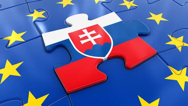 Словаччина головоломки в рамках ЄС — стокове фото