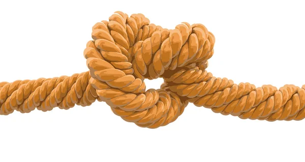 Tied knot. Image with clipping path — Stock Vector