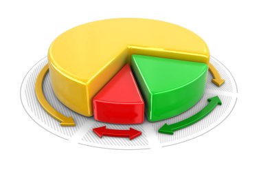 Pasta grafik 3D. Görüntü kırpma yolu ile 