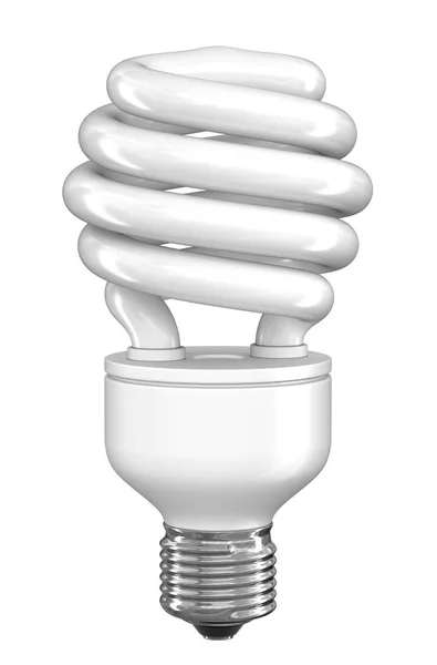 Energisparande lampa. Bild med urklippsbana — Stockfoto